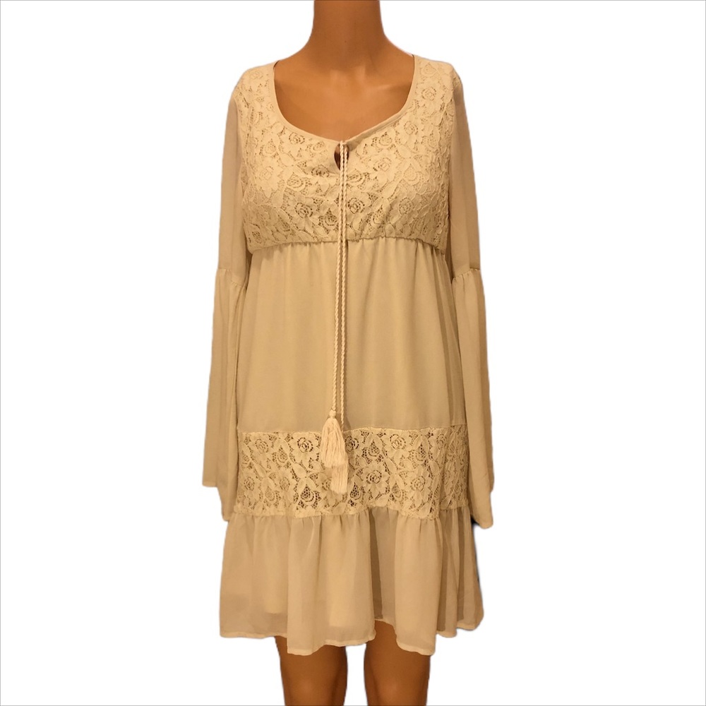 Hippie Style Crotchet Detailed Dress
